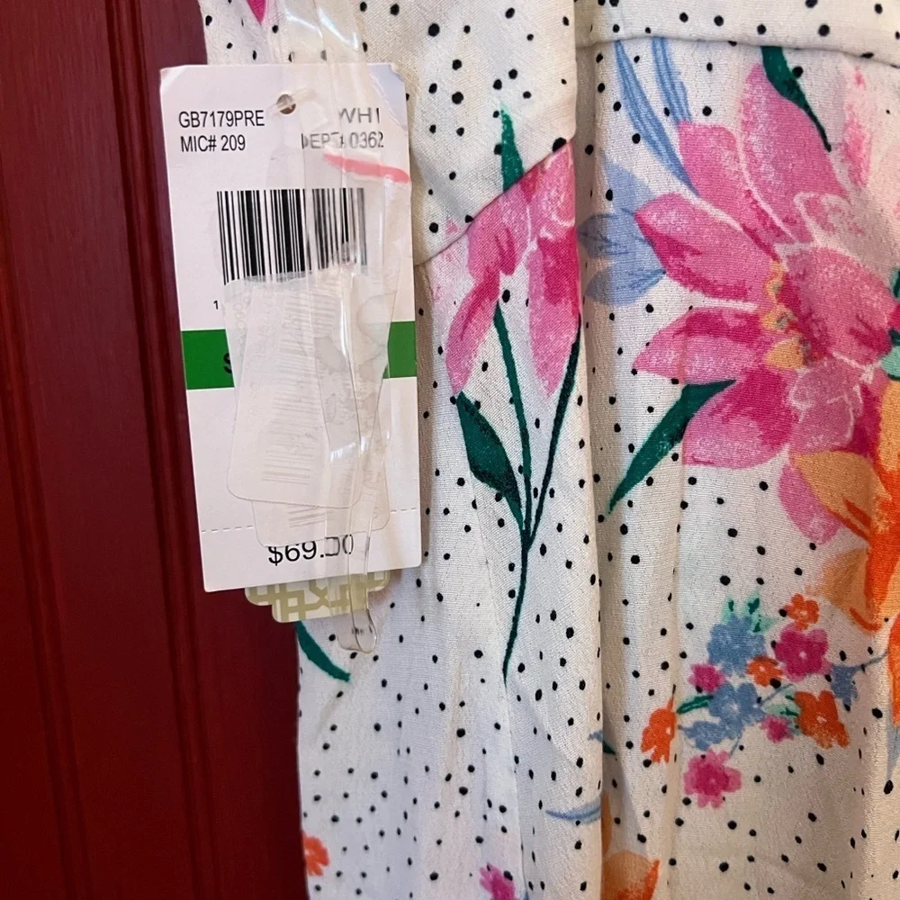 Gianni Bini Tropical Floral Wide-Leg Jumpsuit